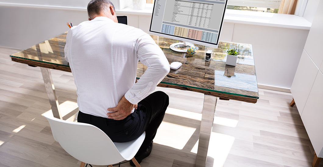Office Worker with Sore Back